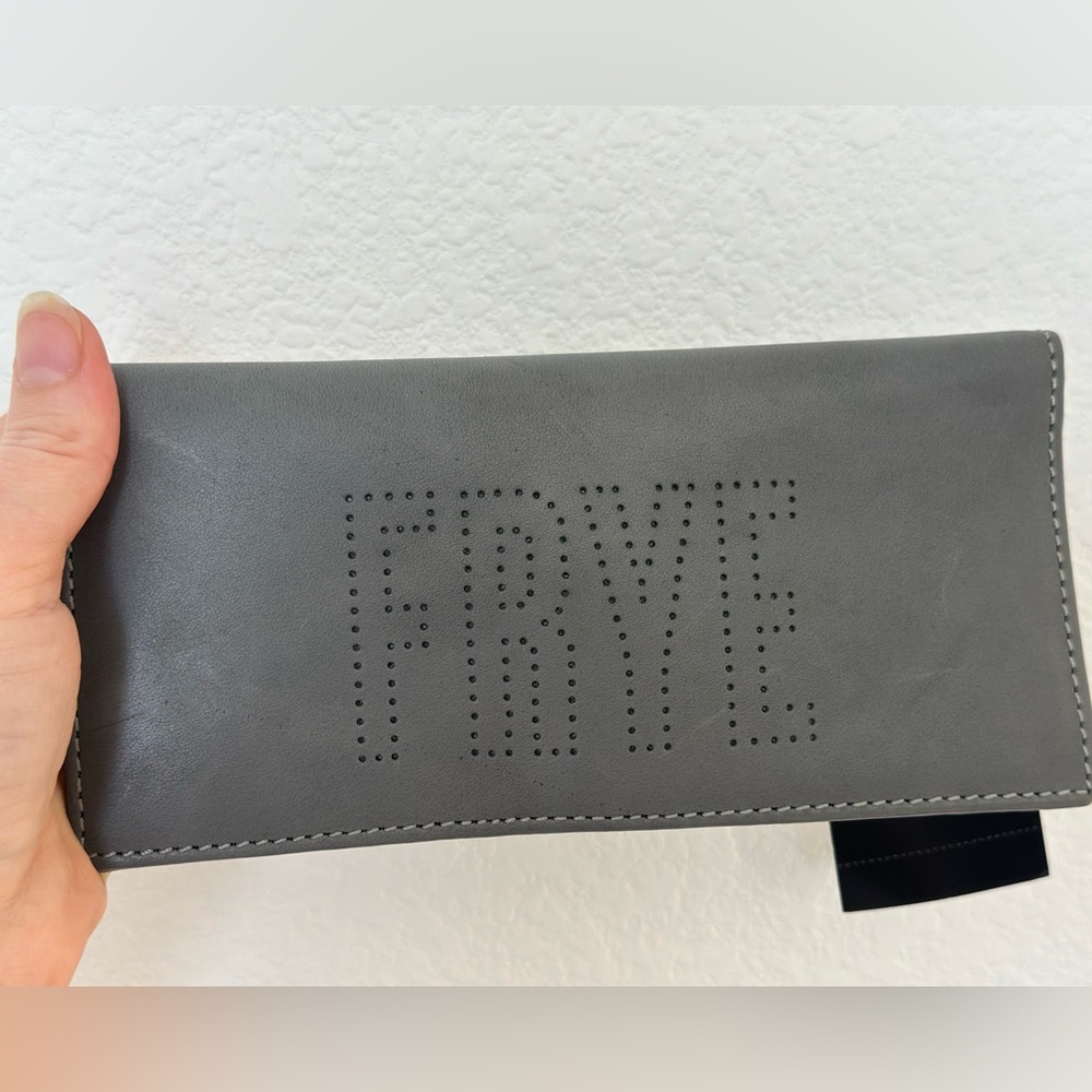 Frye Gray Leather Wallet